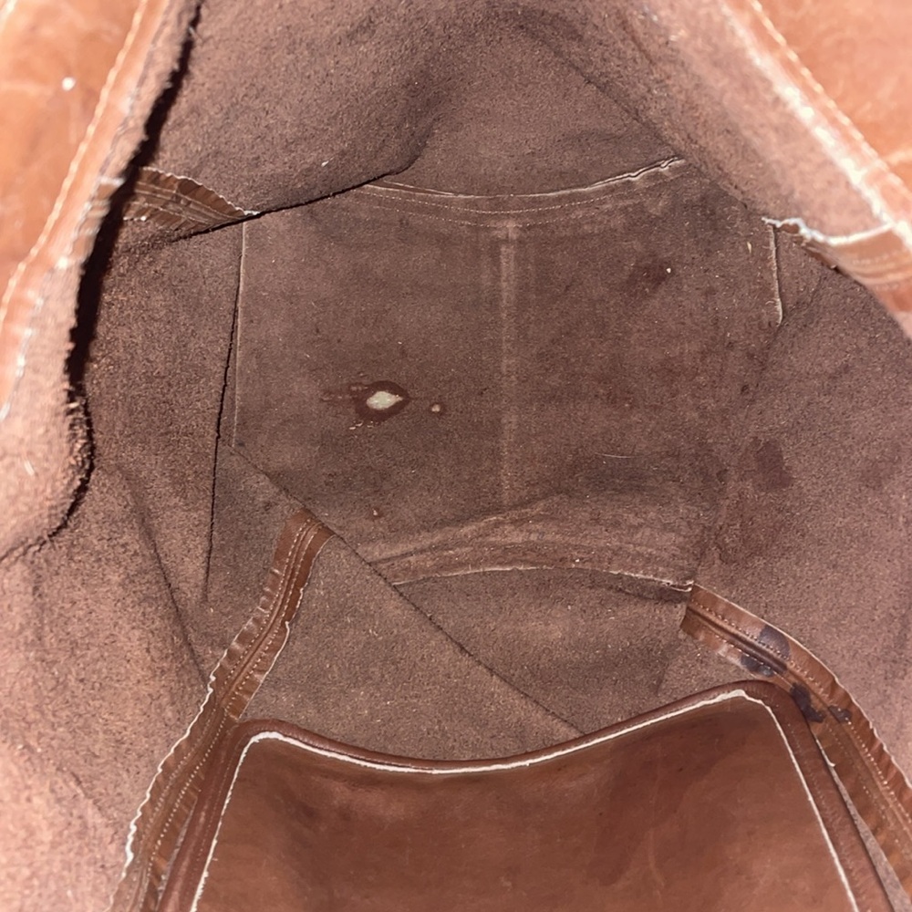 COACH VINTAGE DUFFLE SOHO XL Brown LEATHER BAG Authentication Papers - Picture 6 of 11